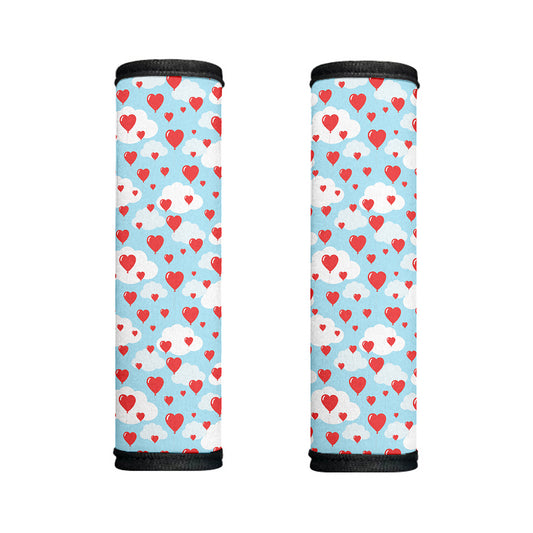 Red Heart Balloon Pattern Print Handle Covers