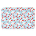 Red Heart Balloon Pattern Print Indoor Door Mat