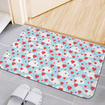 Red Heart Balloon Pattern Print Indoor Door Mat