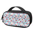 Red Heart Balloon Pattern Print Portable Cooler Travel Case