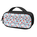 Red Heart Balloon Pattern Print Insulin Cooler Travel Case