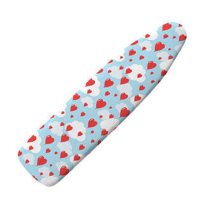 Red Heart Balloon Pattern Print Ironing Board Cover