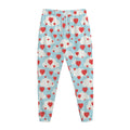 Red Heart Balloon Pattern Print Jogger Pants
