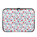 Red Heart Balloon Pattern Print Laptop Sleeve