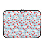 Red Heart Balloon Pattern Print Laptop Sleeve