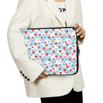 Red Heart Balloon Pattern Print Laptop Sleeve