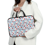Red Heart Balloon Pattern Print Laptop Sleeve With Handle