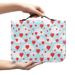 Red Heart Balloon Pattern Print Leather Bible Cover
