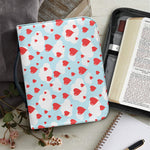 Red Heart Balloon Pattern Print Leather Bible Cover