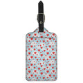 Red Heart Balloon Pattern Print Luggage Tag