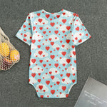 Red Heart Balloon Pattern Print Men's Bodysuit