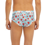 Red Heart Balloon Pattern Print Men's Briefs