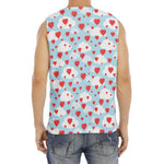 Red Heart Balloon Pattern Print Men's Fitness Tank Top