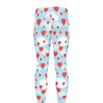 Red Heart Balloon Pattern Print Men's leggings