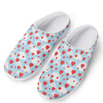 Red Heart Balloon Pattern Print Mesh Casual Shoes