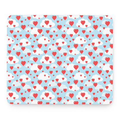 Red Heart Balloon Pattern Print Mouse Pad