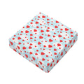Red Heart Balloon Pattern Print Outdoor Seat Cushion Cover