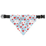 Red Heart Balloon Pattern Print Over The Collar Dog Bandana
