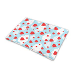 Red Heart Balloon Pattern Print Pet Cooling Mat Cover
