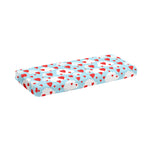 Red Heart Balloon Pattern Print Piano Keyboard Cover