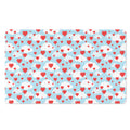 Red Heart Balloon Pattern Print Polyester Doormat