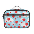 Red Heart Balloon Pattern Print Portable Lunch Bag