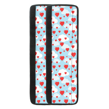 Red Heart Balloon Pattern Print Refrigerator Handle Covers