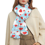 Red Heart Balloon Pattern Print Scarf