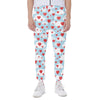 Red Heart Balloon Pattern Print Scuba Joggers