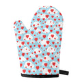 Red Heart Balloon Pattern Print Single Oven Mitt