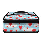 Red Heart Balloon Pattern Print Small Lunch Bag