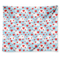 Red Heart Balloon Pattern Print Tapestry