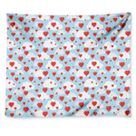 Red Heart Balloon Pattern Print Tapestry