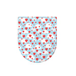 Red Heart Balloon Pattern Print Toilet Lid Cover
