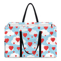 Red Heart Balloon Pattern Print Utility Tote Bag