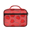 Red Heart Lollipop Pattern Print Briefcase Bible Bag