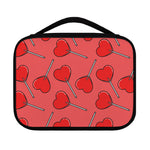 Red Heart Lollipop Pattern Print Classic Bible Case