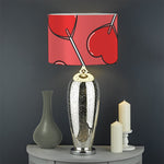 Red Heart Lollipop Pattern Print Drum Lamp Shade