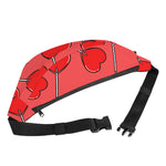 Red Heart Lollipop Pattern Print Fanny Pack