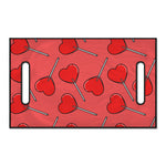 Red Heart Lollipop Pattern Print Golf Cart Seat Cover