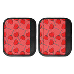 Red Heart Lollipop Pattern Print Handle Covers