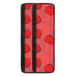 Red Heart Lollipop Pattern Print Refrigerator Handle Covers