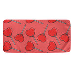Red Heart Lollipop Pattern Print Towel