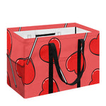 Red Heart Lollipop Pattern Print Utility Tote Bag