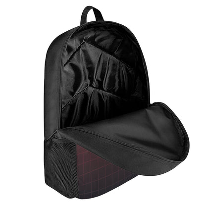Red Heartbeat Print 17 Inch Backpack
