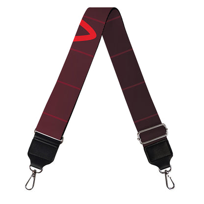 Red Heartbeat Print Bag Strap