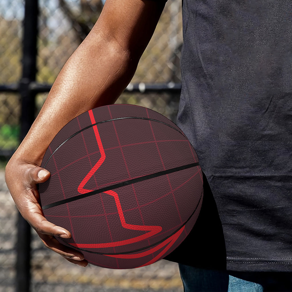 Red Heartbeat Print Basketball