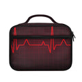 Red Heartbeat Print Briefcase Bible Bag