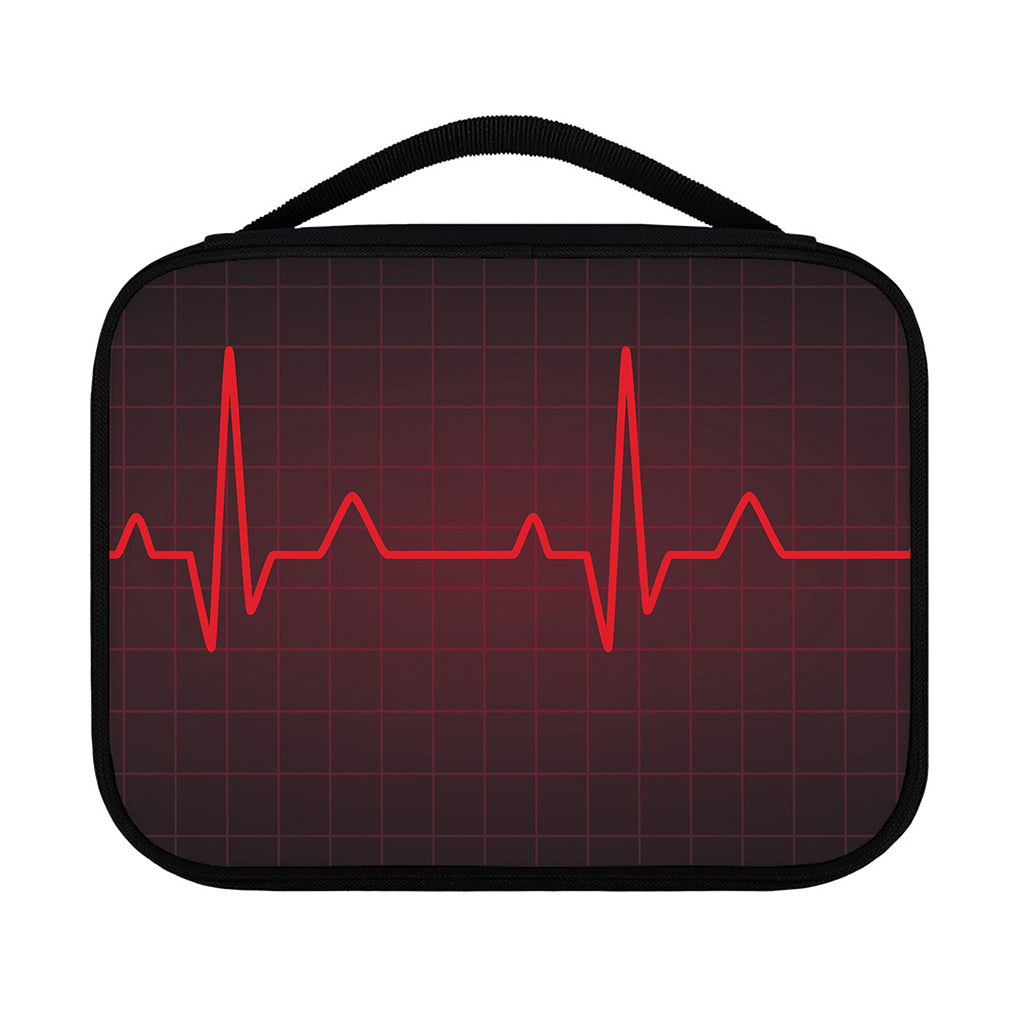 Red Heartbeat Print Classic Bible Case