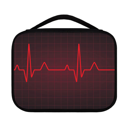 Red Heartbeat Print Classic Bible Case